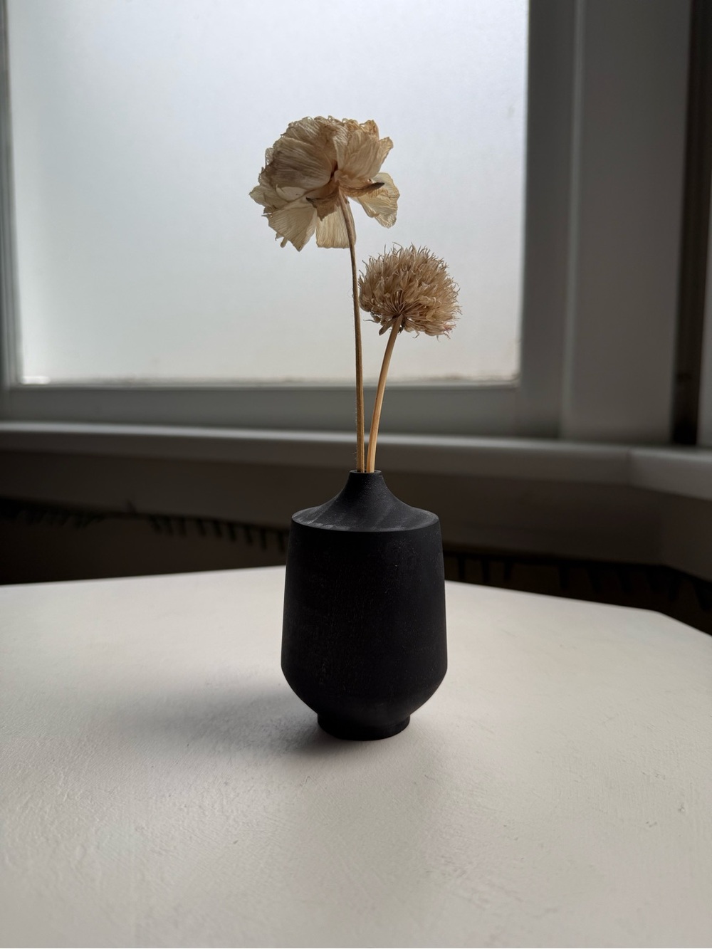 Handmade wood vase